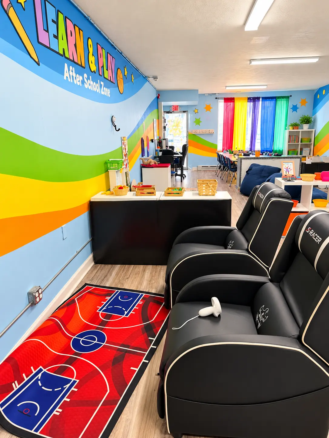 Colorful Learn & Play classroom
