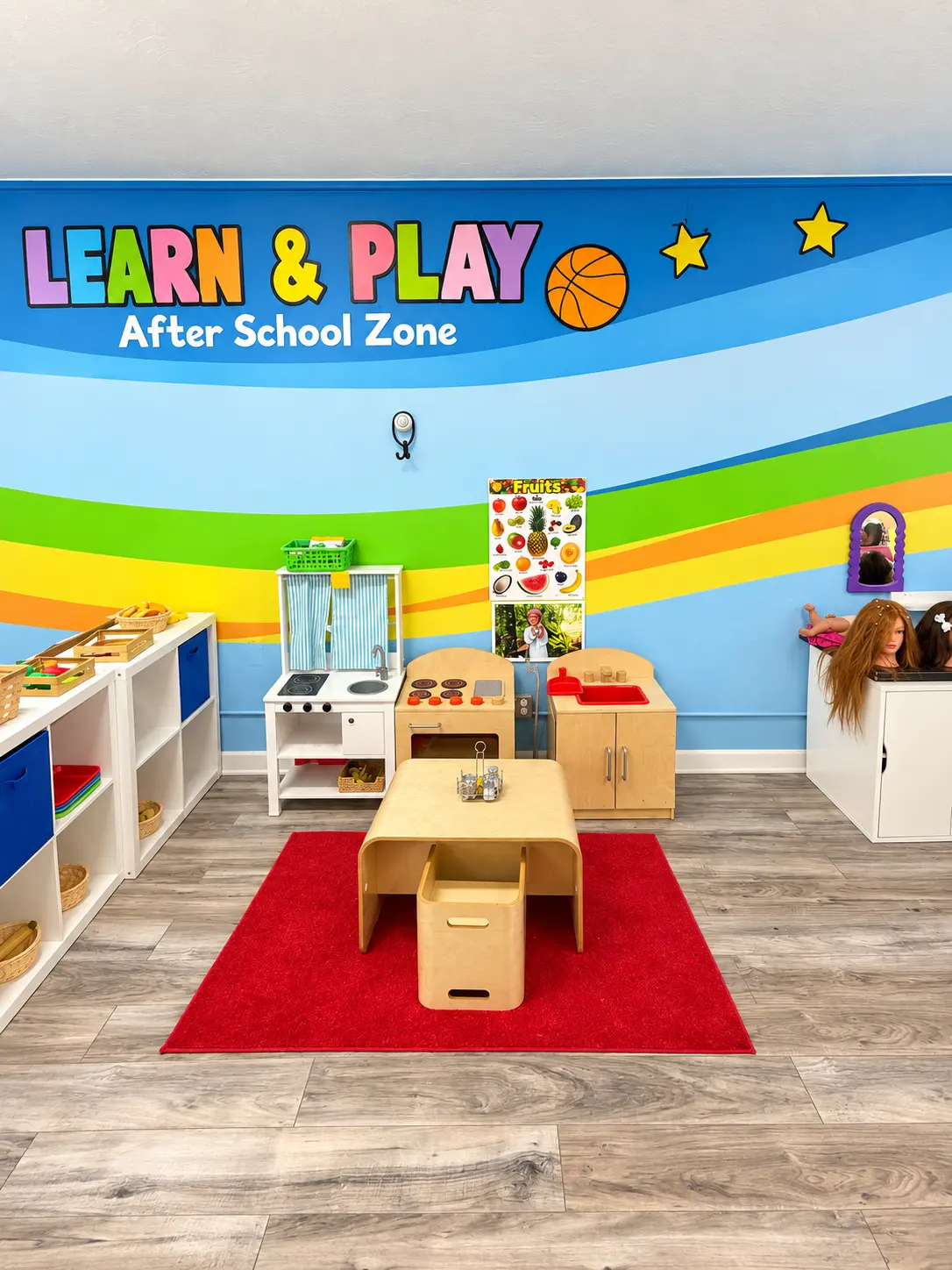 Bright activity classroom